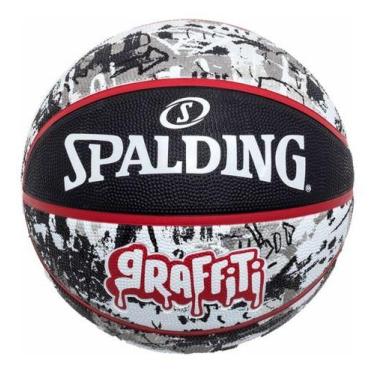 Imagem de Bola De Basquete Spalding Graffiti - Preto E Branco