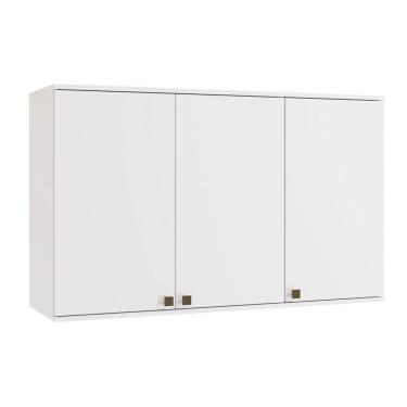 Imagem de Armário Aéreo Celeste Kappesberg 100% Mdf 3 Portas Branco