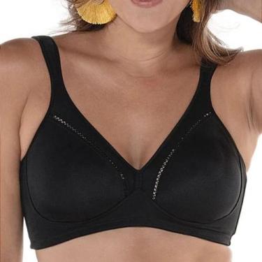 Imagem de Sutiã Gallard Conforto DeMillus Compressão Alças Espumadas, Preto, 46