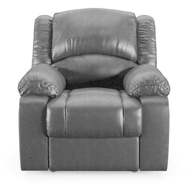 Imagem de Poltrona Do Papai Reclinável Sala De Cinema Barcelona Elétrica Massagem Usb Pu Preto Brilho