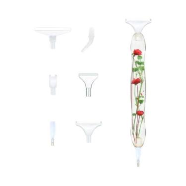 Imagem de Conjunto De Canetas Para Pintura Em Diamante 5D Flower Point Com 6 Cab