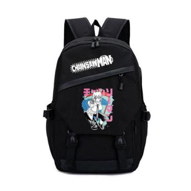 Imagem de Mochila Cartoon Kids School Chainsaws Mans Powers Anime - Yiweisai