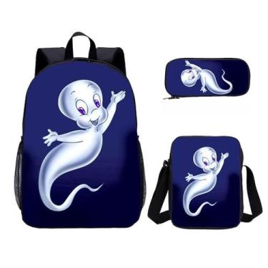 Imagem de Conjunto de mochilas Das kleine Anime School Bag para crianças, 3 peça