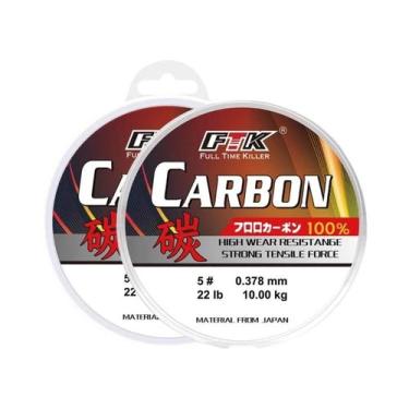 Imagem de Linha De Pesca 100M 100% Fluorocarbono, Linha De Fibra De Carbono, Lin