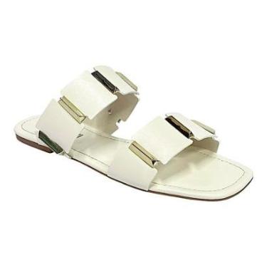 Imagem de Tamanco Santinelli Flat Casual 1552-039 Marfim-Feminino