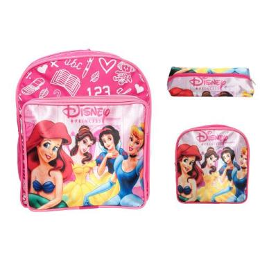 Imagem de Kit Mochila Infantil Menina Creche Passeio Tam P 3 Peças - Plike