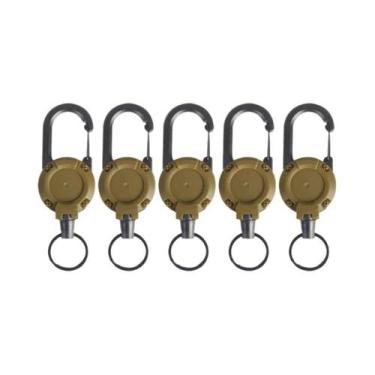 Imagem de Chaveiro Retrátil Antiperda Para Montanhismo 1-20 Peças, Fivela De Met