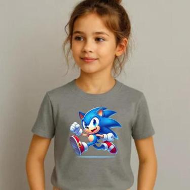 Imagem de Camiseta Infantil Do Sonic Personalizada Tecido 30,1 - Hard Seven, Cin