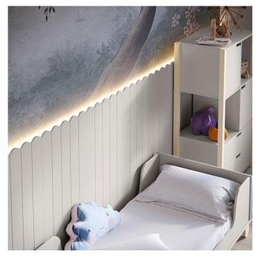 Imagem de Painel Decorativo Farm Ambiente 225x109x37 Cm Cinza Com Led - Matic