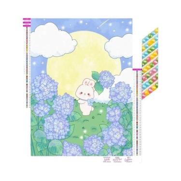 Imagem de Pintura Em Diamante 5D DIY Com Paisagem De Desenho Animado, Kit De Bor