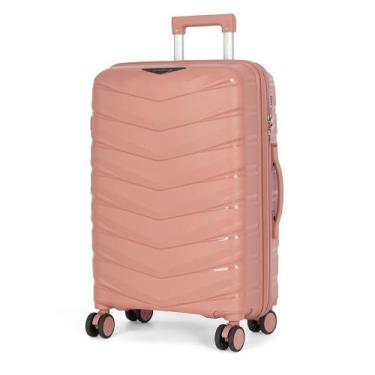 Imagem de Mala De Viagem Bordo Clássica ABS rodas 360 Polo King, Rosa
