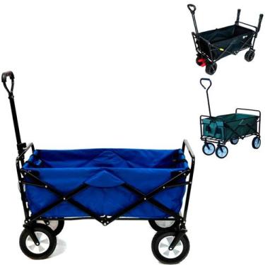 Imagem de Carrinho Dobrável para Camping Praia e Transporte Multiuso 80Kg Guepar