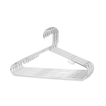 Imagem de Kit Cabide Acrílico Tradicional Adulto 40 Cm - MMF, 50 Pçs