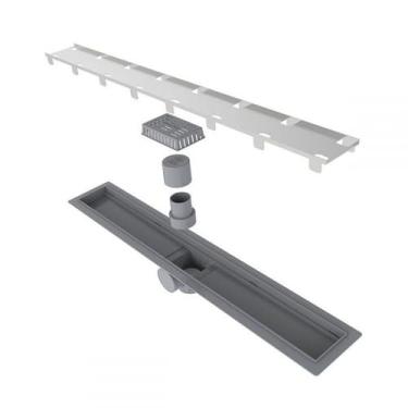 Imagem de Ralo Linear Tampa Oculta Sifonado 60cm Smart Line Ralo Linear