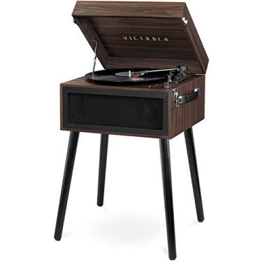 Imagem de Victrola Liberty – toca-discos Bluetooth – toca-discos 5 em 1 com fluxo de vinil, rádio FM, reprodução USB, alto-falantes embutidos, use como suporte ou leitor de mesa (expresso)
