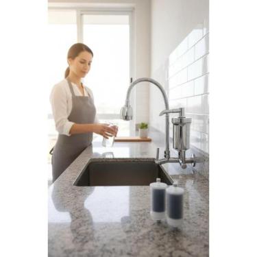 Imagem de Torneira Cozinha Gourmet Parede Com Filtro Flexível Inox - Congratulat