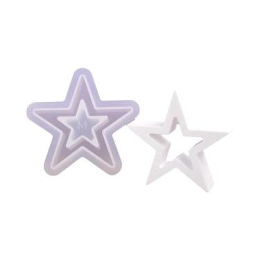 Imagem de Molde De Silicone 3D Em Forma De Estrela Para DIY, Moldes De Resina Pa