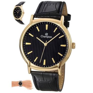 Imagem de Relógio Champion Masculino Ref: Ch22831p Social Dourado