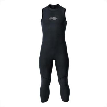 Imagem de Long John Sem Manga Backzip 2mm Masculino Triathlon Mormaii Cor:PretoT