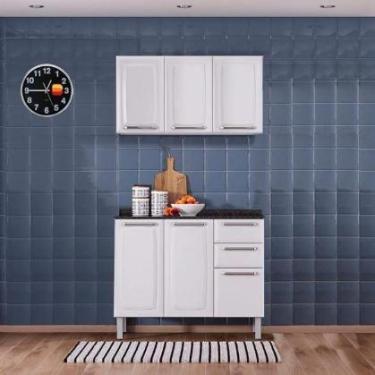 Imagem de Armário de Cozinha Modulada Itatiaia Luce 6pts Branco Cod: 288.183/288