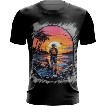 Imagem de Camiseta Dryfit Pesca Esportiva Pôr do Sol Peixes 8 - Kasubeck Store, 