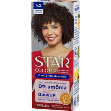 Imagem de Tintura de Cabelo STAR COLOR Sem Amônia Castanho Fascinante 4.0