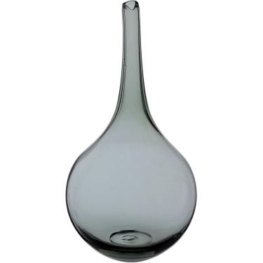 Imagem de VASO DECORATIVO ENFEITE PLANTA GARRAFA VIDRO 33x17x17cm FUME