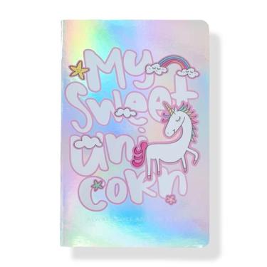Imagem de Caderneta Caderno Brochura Capa Flexível Holográfica - 10de10, My Swee