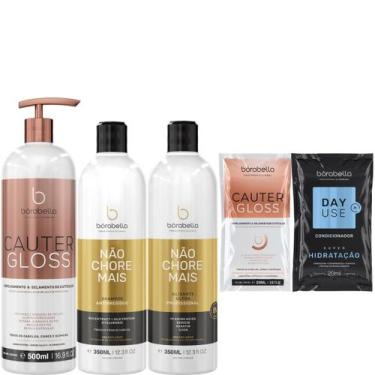 Imagem de Borabella Cauter Gloss 500ml + Kit Não Chore 2x350ml