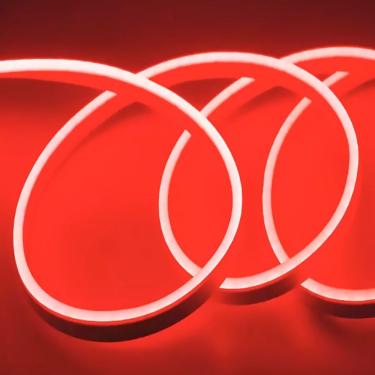 Imagem de Fita de LED Mangueira Neon Silicone 100% Iluminação Decorativa Flexível 5m Vermelho OEM