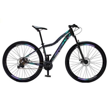 Imagem de Bicicleta KRW Aro 29 Alumínio 21 Velocidades MTB Shimano TZ Freio a Disco Suspensão Dia...