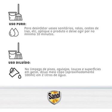 Imagem de Desinfetante pinho sanol original 500ml 2104