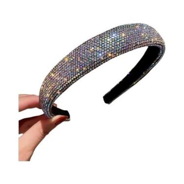 Imagem de Tiara Elegante Com Pérolas E Strass Para Mulheres, Acessório De Cabelo