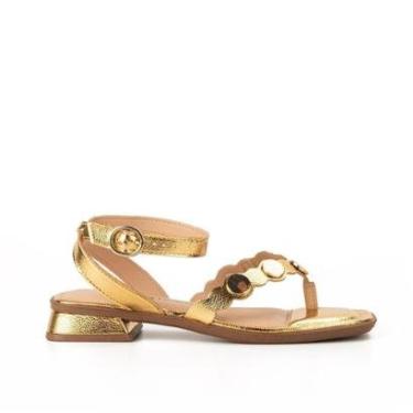 Imagem de Sandália Dakota de Salto Baixo Metalizada Y8151-Feminino