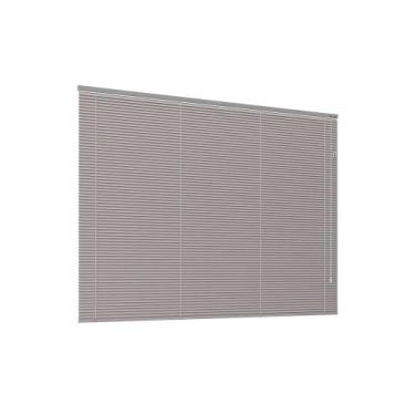 Imagem de Persiana Horizontal Blackout Larg 1,60X1,20 Alt Prata - Crisdan Persia