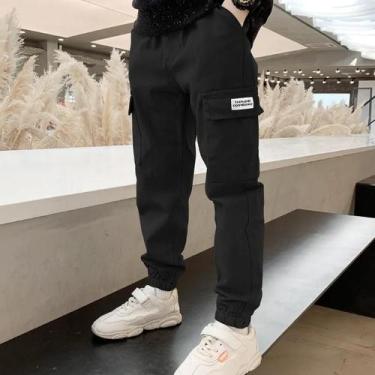 Imagem de Calças Cargo para Meninos - Moda Primavera/Outono - Calças Esportivas 