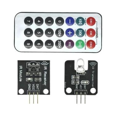 Imagem de Módulo Transmissor E Receptor Infravermelho De 38kHz, Sensor De Contro