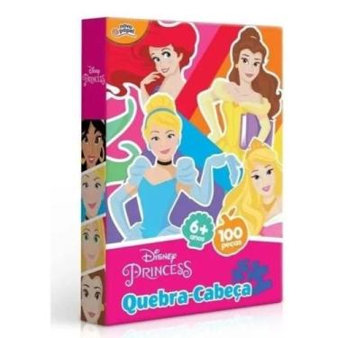 Imagem de Quebra cabeça Princesas Dysney 100 peças - Brinquedo infantil - Toyste