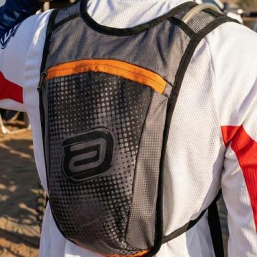 Imagem de Mochila Bolsa Hidratação Asw Race 2.0 2L Preto Chumbo Laranja - ASW Ra