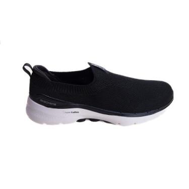 Imagem de Tênis Skechers Go Walk 6 Feminino - GOW-124530BR-BKW, Preto, 34