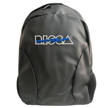 Imagem de Mochila Escolar Risca 9076 - Preta e Azul