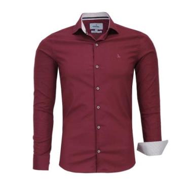 Imagem de Camisa Social Masculina Amil Manga Longa Slim Sem Bolso Com Elastano 1
