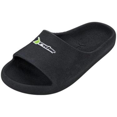 Imagem de Chinelo Masculino Conforto Casual Slide Slip On Drip Rider, Preto, 38