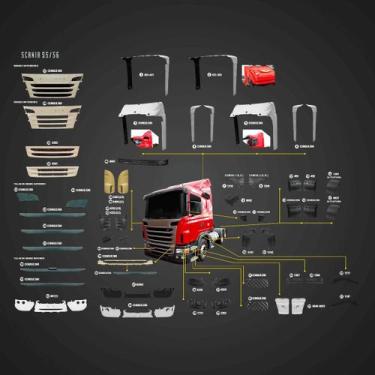 Imagem de Acabamento Estribo LE Scania S5 P/G - Importado
