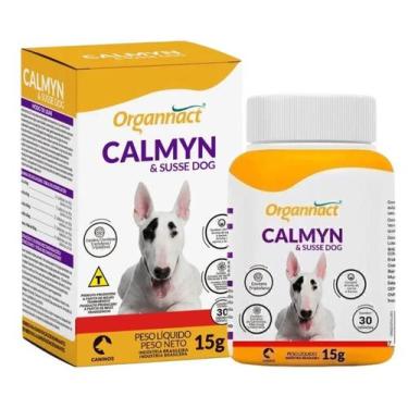 Imagem de Suplemento Calmyn e Susse Dog para Cães  30 Tabletes - Organnact