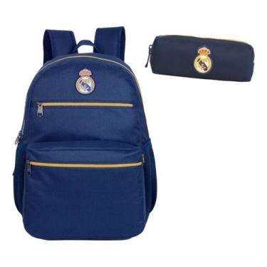 Imagem de Mochila Costas Estojo Esportiva Casual Original Real Madri - Real Madr