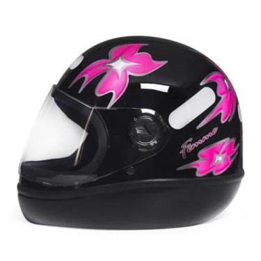 Imagem de Capacete Taurus Formula 1 Femme Fechado Feminino Preto Branco Rosa, Pr
