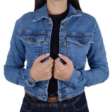 Imagem de Jaqueta Feminina Consciência Jeans Cropped 09901, P