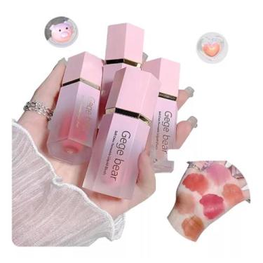 Imagem de Blush Líquido De Veludo Com Esponja Aplicadora - Gege Bear Makeup, 01