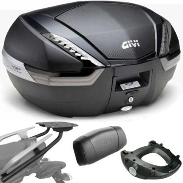 Imagem de Bagageiro Tracer 900gt 20 Scam+ Baú Givi V47 Base M5 Encosto - Givi_e_